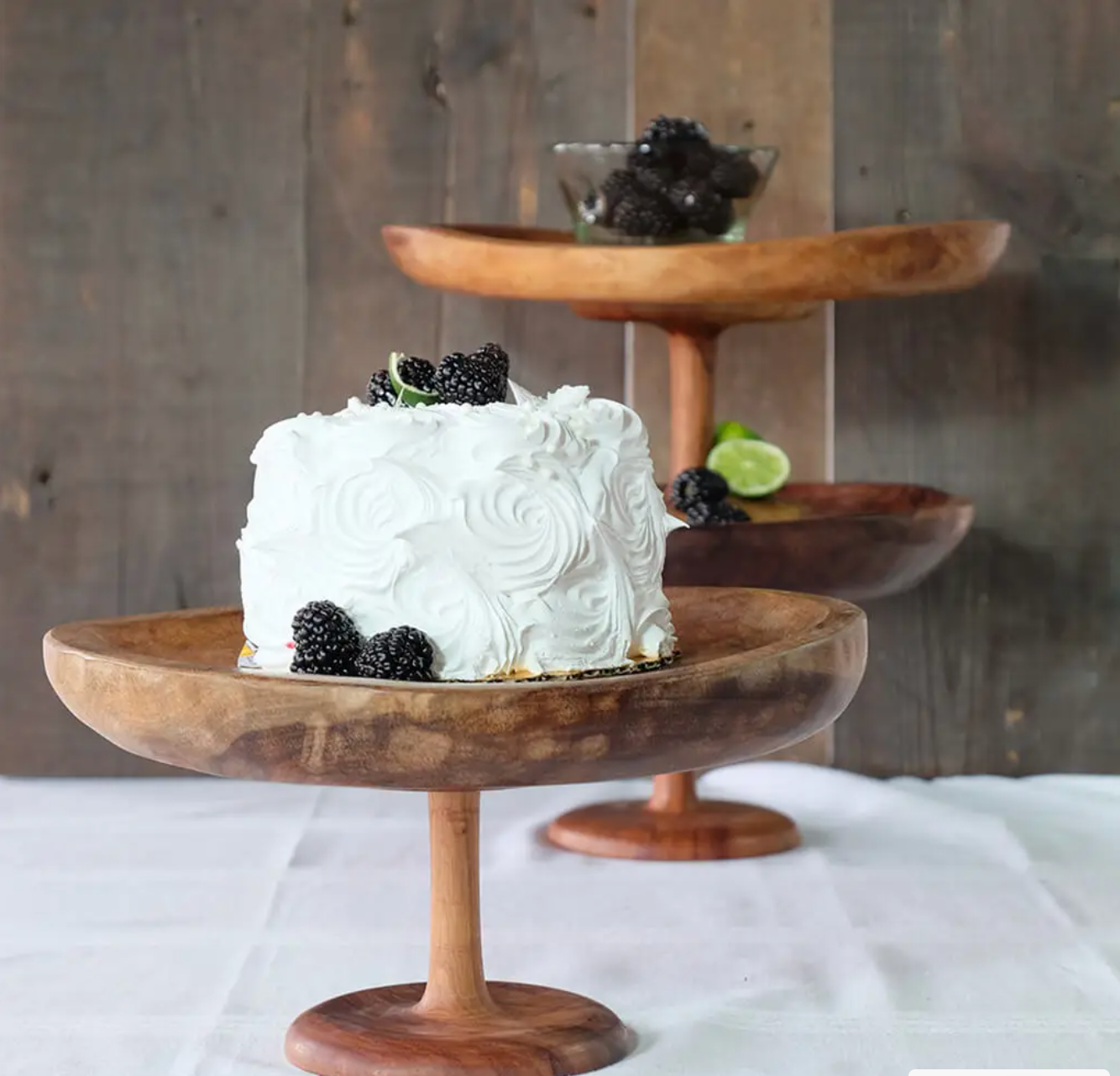 Wood Cake Stand