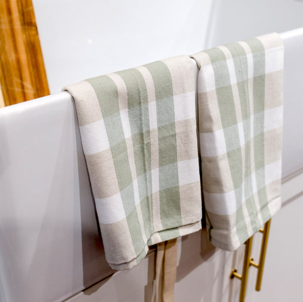 Springtime Plaid Set of 2 Kitchen Towels