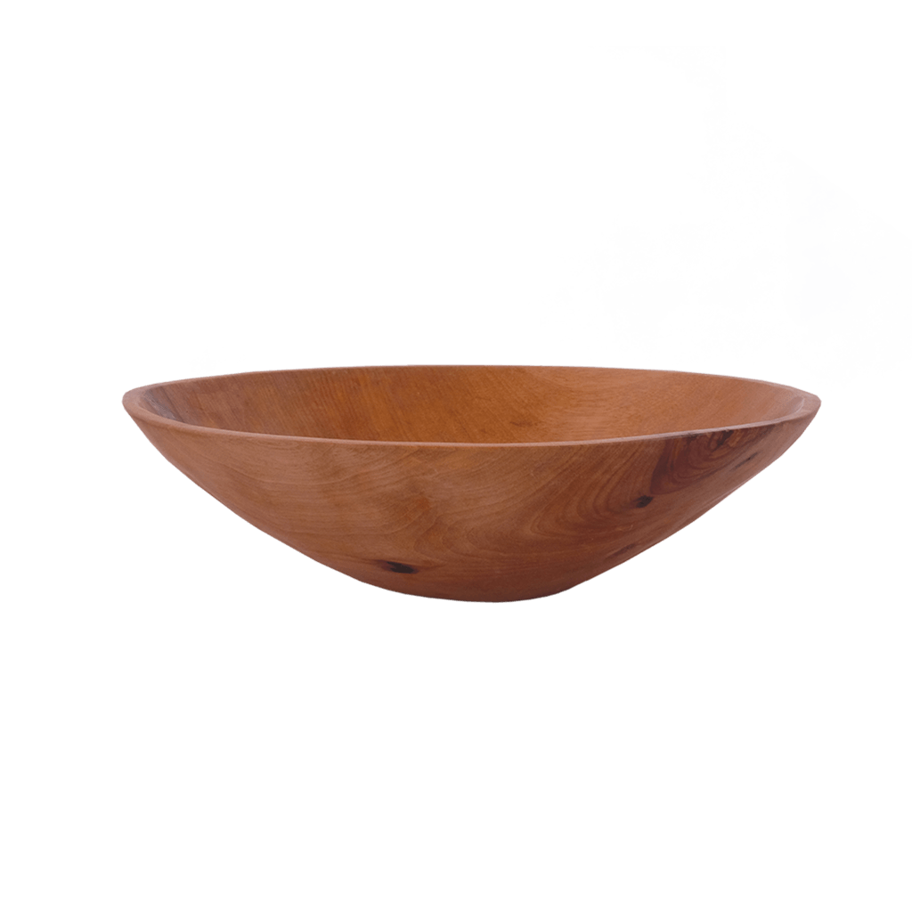 Hand Carved Wood Bowl - 14 inch